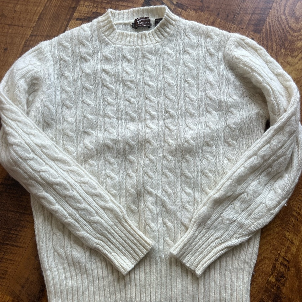 Vintage cable knit sweater